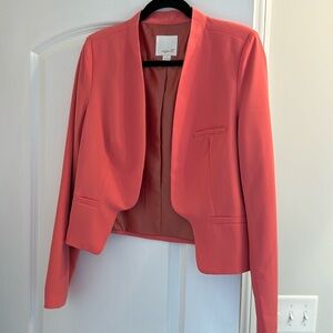 Aryn K pink cropped jacket size L